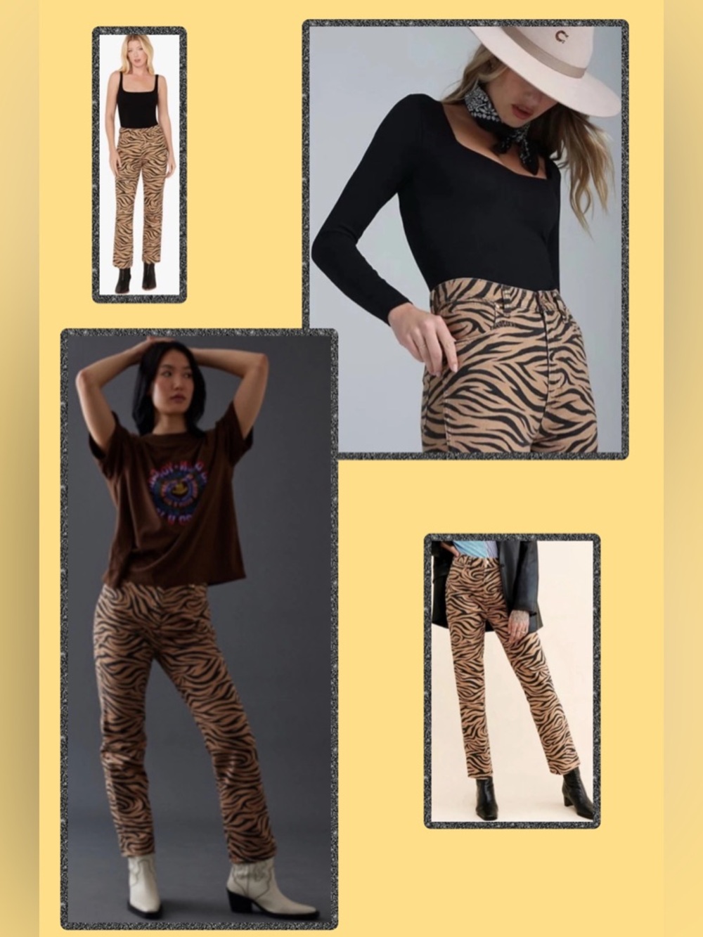WRANGLER WOMEN'S HIGH RISE WILD WEST 🐅PURR PRINT JEANS 30x28 ANTHROPOLOGIE FP - Picture 4 of 15